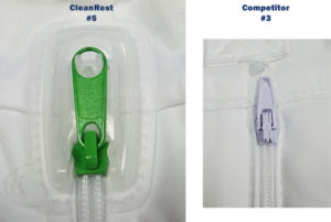 CleanRest Zippered Encasement vs Competitor